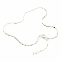 Ankelkjede i sølv x 1,0 mm