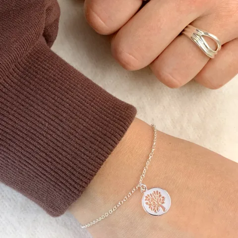 Rundt livets tre armbånd i sølv