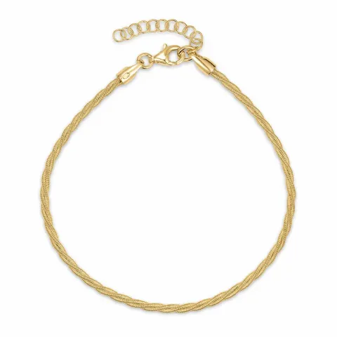 vridd armbånd i forgylt sølv x 2,3 mm