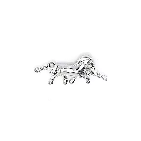 Hester armbånd i sølv med hest i sølv