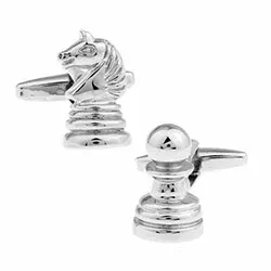 Sjakbrikke mansjettknapper i Rustfritt stål