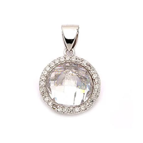 Rundt anheng i sølv