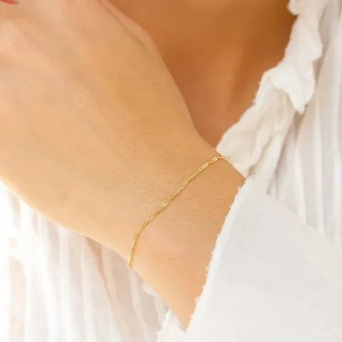 BNH singapore armbånd i 8 karat 17 cm x 1,5 mm