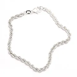 BNH cordel armbånd i sølv 17 cm x 3,2 mm