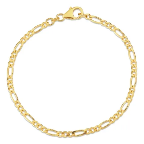 figaroarmbånd i 8 karat 21 cm x 2,8 mm