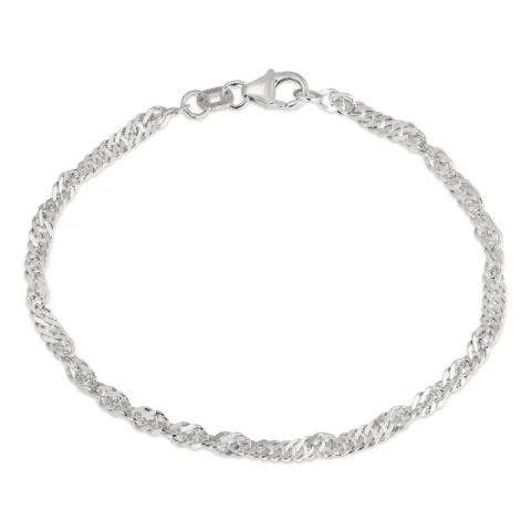 BNH singapore armbånd i sølv 18,5 cm x 2,9 mm