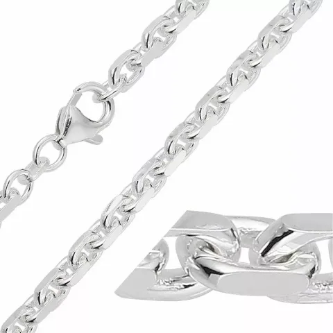 Bnh anker facet armbånd i sølv 18,5 cm x 2,9 mm