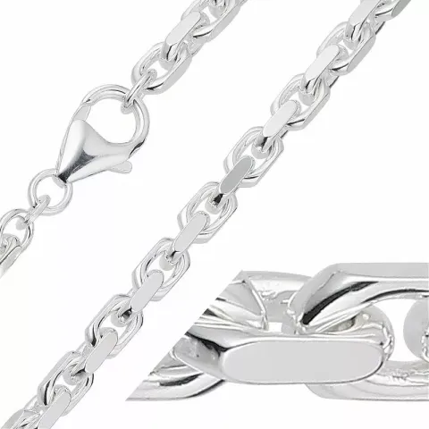 Bnh anker facet armbånd i sølv 18,5 cm x 4,0 mm