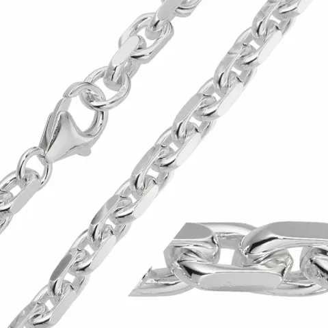 BNH Anker facet halskjede i sølv 45 cm x 5,7 mm