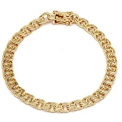 BNH Bismark armbånd i 14 karat gull 18,5 cm x 4,5 mm