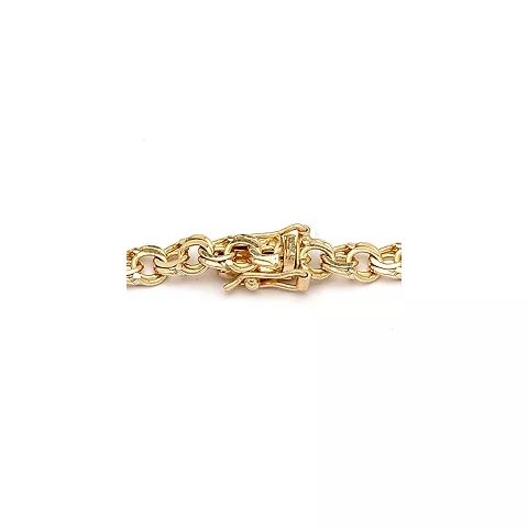 BNH Bismark armbånd i 14 karat gull 18,5 cm x 4,5 mm