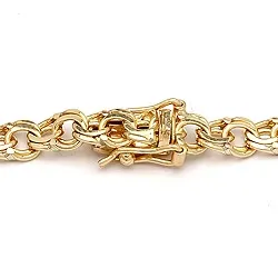 BNH Bismark armbånd i 14 karat gull 18,5 cm x 4,5 mm