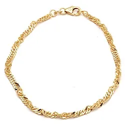 BNH singapore armbånd i 14 karat gull 17 cm x 2,3 mm