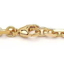 BNH Anker facet armbånd i 14 karat gull 18,5 cm x 5,0 mm