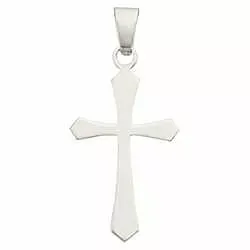 Hvitt gull BNH kors i 14 karat hvitt gull