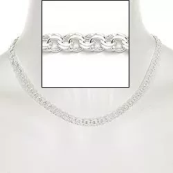 BNH bismark halskjede i sølv 45 cm x 6,5 mm