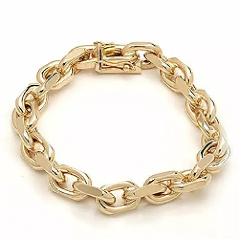 BNH Anker facet armbånd i 14 karat gull 18,5 cm x 9,0 mm