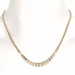 Mursteins halskjede i 14 karat gull 50 cm x 7,5 mm