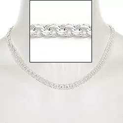 BNH bismark halskjede i sølv 55 cm x 6,5 mm