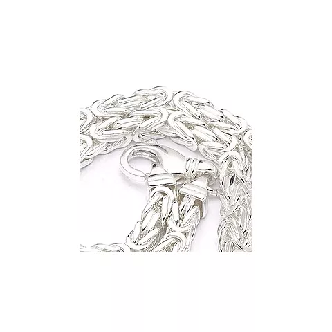 Elegant kongehalskjede i sølv 60 cm x 4,8 mm