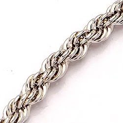 BNH cordel armbånd i 14 karat hvitt gull 17 cm x 2,7 mm