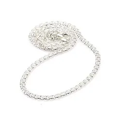 BNH bismark halskjede i sølv 55 cm x 3,5 mm