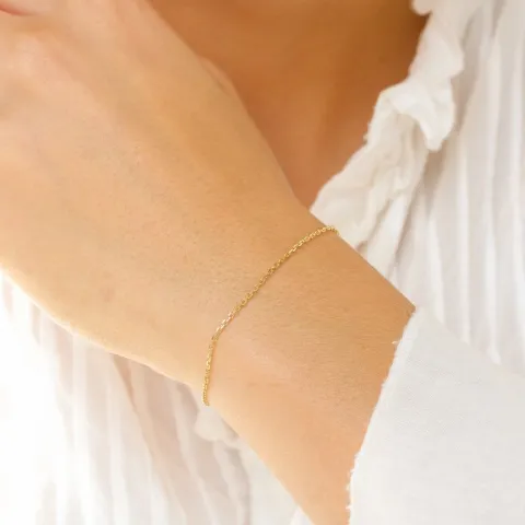 BNH Anker facet armbånd i 8 karat 17 cm x 1,3 mm
