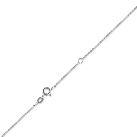 BNH Anker rund halskjede i 14 karat hvitt gull 40 - 42 cm x 1,5 mm
