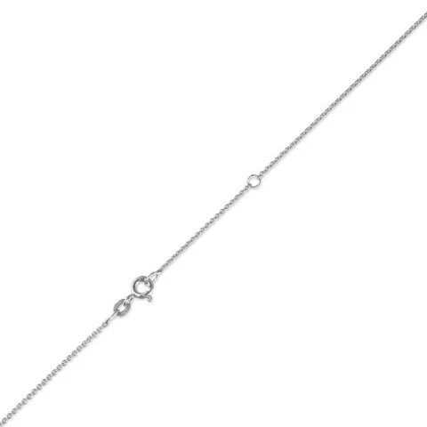 BNH Anker rund halskjede i 14 karat hvitt gull 42 - 45 cm x 1,5 mm