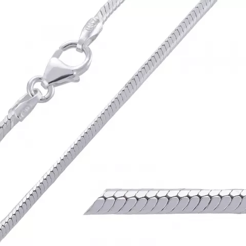 BNH slangearmbånd i sølv 18,5 cm x 1,2 mm