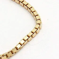 veneziahalskjede i forgylt sølv 60 cm x 1,2 mm