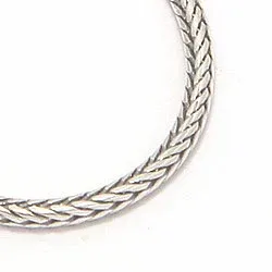 foxtailkjede i oksidert sterlingsølv 50 cm x 1,7 mm