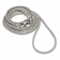 foxtailkjede i oksidert sterlingsølv 60 cm x 1,7 mm