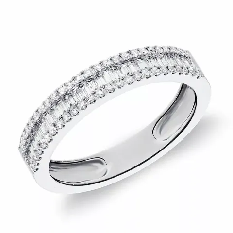 diamant ring i 14 karat hvitt gull 0,18 ct 0,26 ct