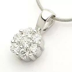 Rundt anheng i sølv