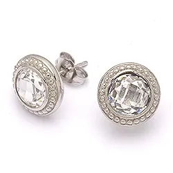 Runde øredobber i sølv