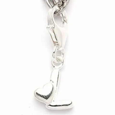 Bokstav l i sølv bokstaven Lhjerte