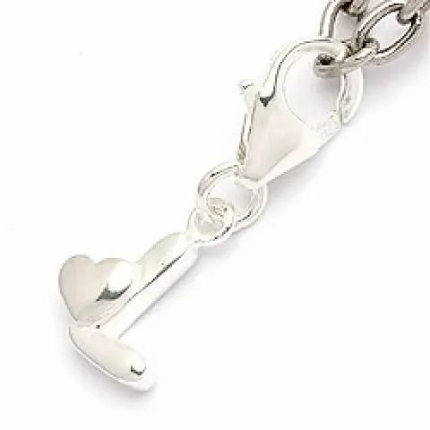 Bokstav l i sølv bokstaven Lhjerte