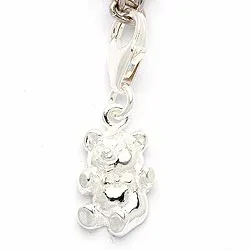 Bamse charm i sølv