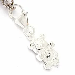 Bamse charm i sølv