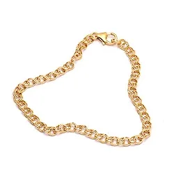 Ekte armbånd i forgylt sølv x 3,8 mm