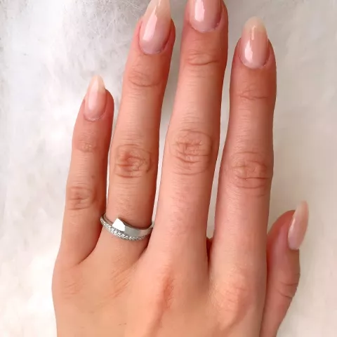 Elegant sølv ring i sølv