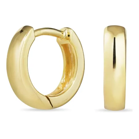 12 mm creol i forgylt sølv