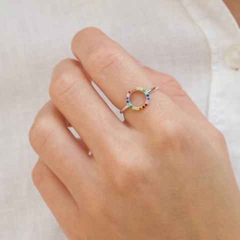 multifarget zirkon ring i sølv