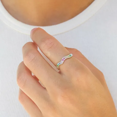 multifarget zirkon ring i sølv