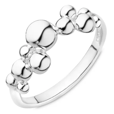 kule ring i sølv - Bubbly Pure