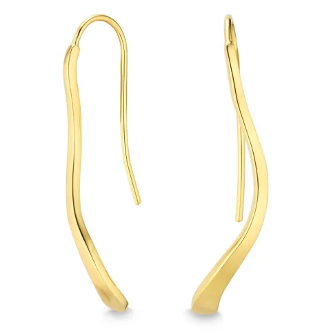 øredobber i forgylt sølv