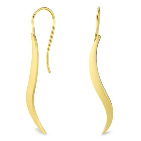 øredobber i forgylt sølv