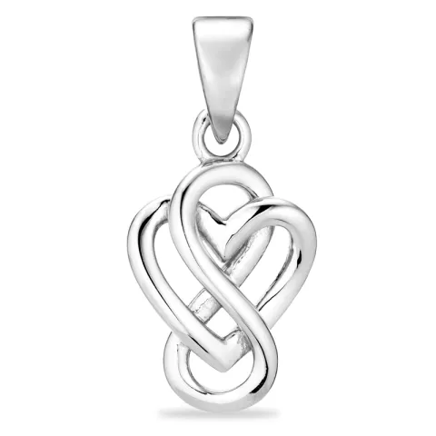 hjerte infinity anheng i sølv - Amoré