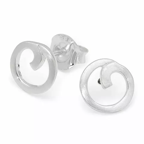 Runde ørestikker i sølv